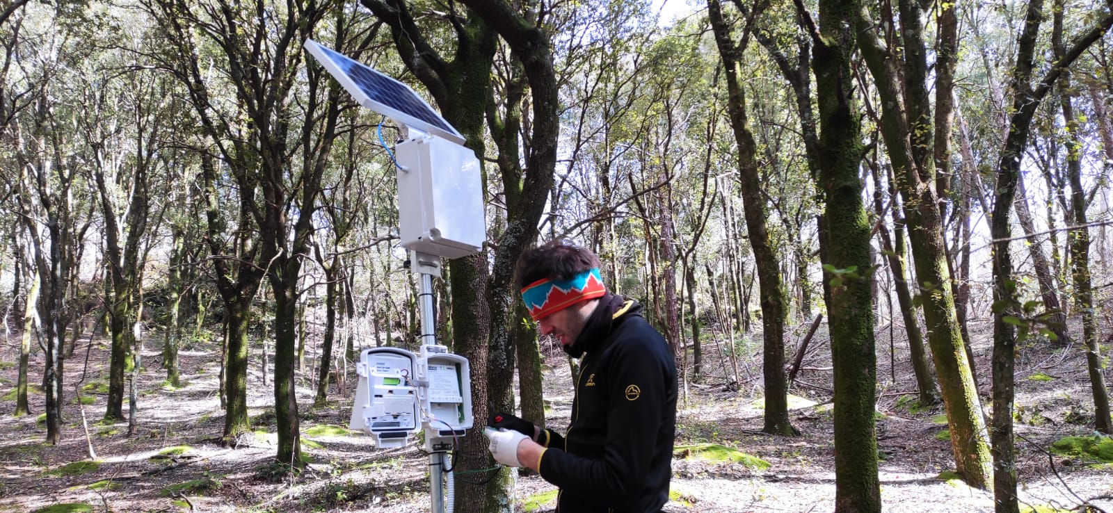 CUGRI-Researcher_Checking_Soil_Sensor_Node